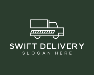 Minimalist Delivery Truck logo design