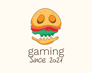 Hamburger - Burger Sandwich Monster logo design