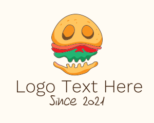 Burger - Burger Sandwich Monster logo design