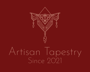 Tapestry - Boho Macrame Tapestry logo design