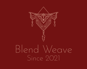 Boho Macrame Tapestry logo design