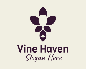 Wine Glass Winery  logo design