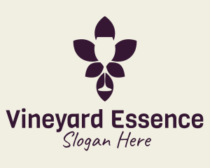 Wine Glass Winery  logo design