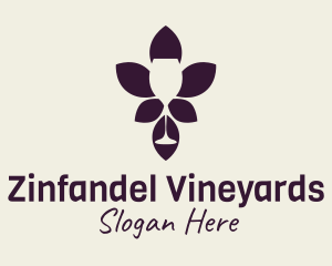 Wine Glass Winery  logo design