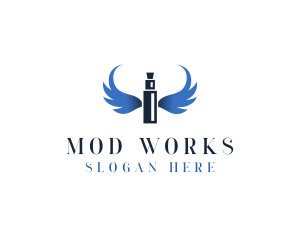 Mod - Vape Wings Smoking logo design