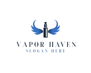 Vape Wings Smoking logo design