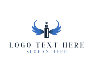 Retail - Vape Wings Smoking logo design