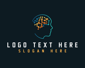 Healthcare - Human Mental Tech logo design
