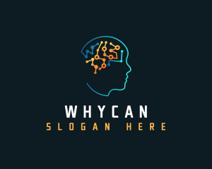 Psychological - Human Mental Tech logo design