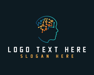 Psychological - Human Mental Tech logo design