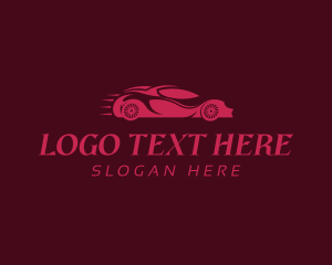 Sedan - Luxury Racing Car logo design