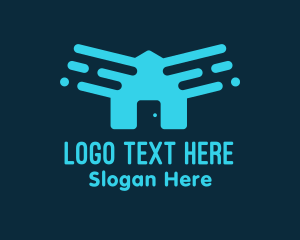 Technological - Blue House Technology logo design