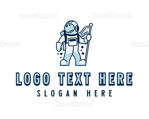 Astronaut Spaceman Suit Logo