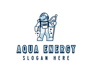 Astronaut Spaceman Suit Logo