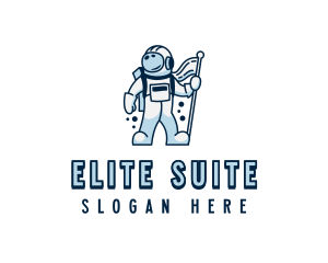 Astronaut Spaceman Suit logo design