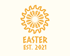 Culture - Yellow Ethnic Sun logo design