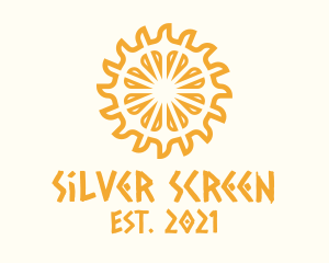 Ethnic - Yellow Ethnic Sun logo design