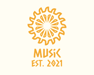 Cultural - Yellow Ethnic Sun logo design