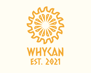 Cultural - Yellow Ethnic Sun logo design