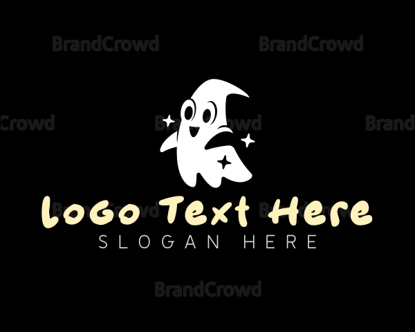 Ghost Happy Spooky Logo
