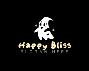 Ghost Happy Spooky  logo design