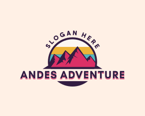 Mountain Hiking Adventure  logo design