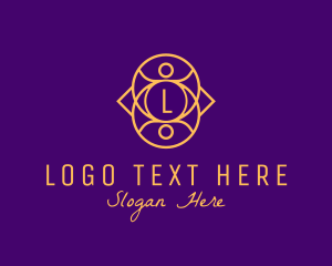 Accesories - Golden Luxurious Interior Designer logo design