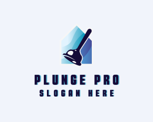 Plunger - Plunger House Cleaning logo design