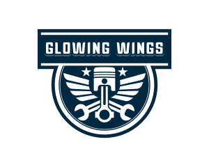 Piston Wings Restoration logo design