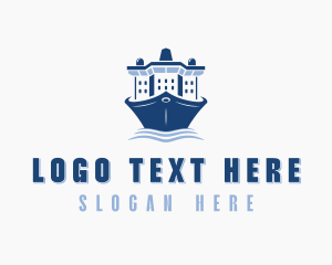 Ship - Ferry Cruise Ship logo design