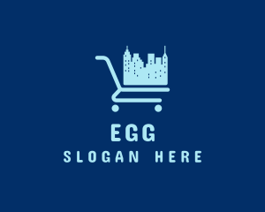 Condo - Skyline Grocery Cart logo design