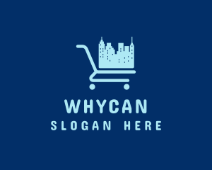 Retail - Skyline Grocery Cart logo design