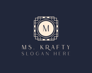 Geometric Frame Tile Logo