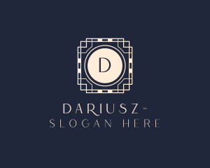 Geometric Frame Tile Logo