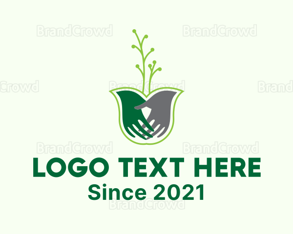 Plant Hands Gardening Logo