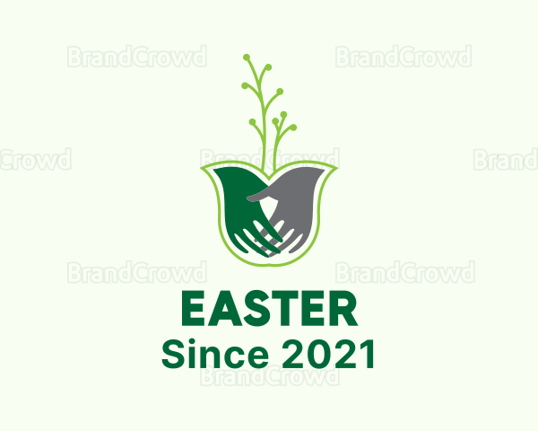 Plant Hands Gardening Logo