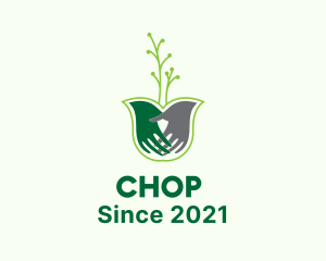 Agriculture - Plant Hands Gardening logo design
