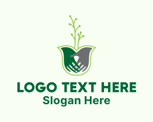 Plant Hands Gardening Logo