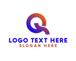 Gradient - Digital Software Letter Q logo design
