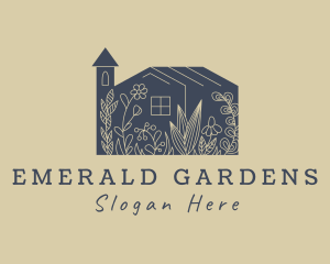 Floral House Garden  logo design