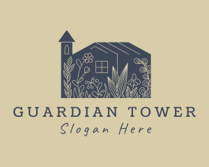 Floral House Garden  logo design