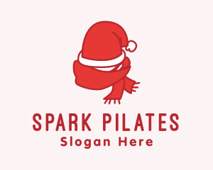 Santa Hat Scarf Logo