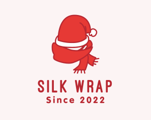 Santa Hat Scarf logo design