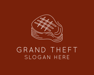 Restaurant - Minimalist Grilled Steak logo design