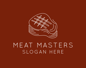 Minimalist Grilled Steak logo design