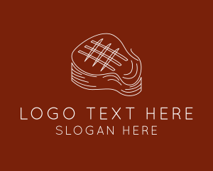 Sirloin - Minimalist Grilled Steak logo design