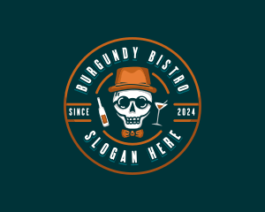 Skull Liquor Bar logo design