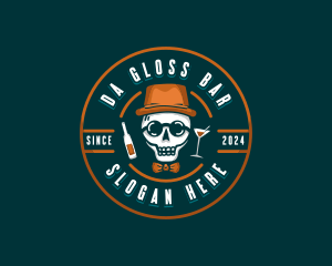 Skull Liquor Bar logo design