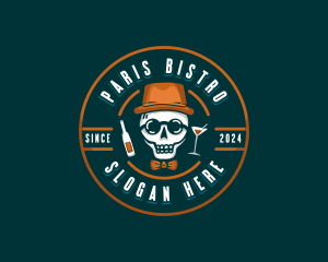 Skull Liquor Bar logo design