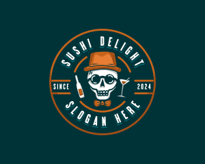 Skull Liquor Bar logo design